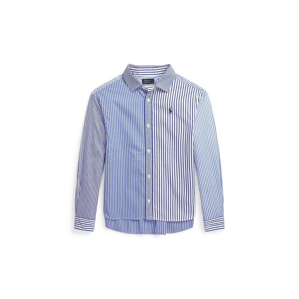 商品Ralph Lauren|Big Girls Striped Cotton Poplin Fun Shirt,价格¥218,第4张图片详细描述