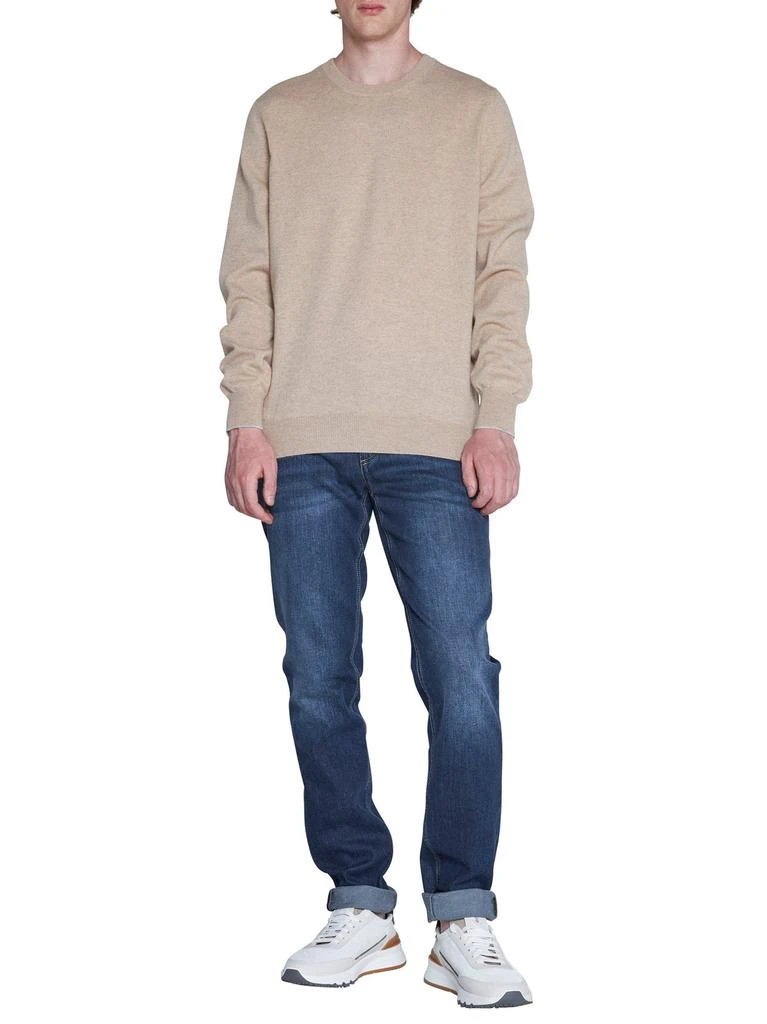 商品Brunello Cucinelli|Brunello Cucinelli Crewneck Long-Sleeved Jumper,价格¥4792,第4张图片详细描述