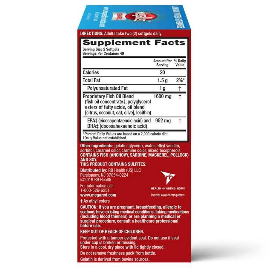 商品MegaRed|Advanced 6X Absorption Softgels, Omega-3 Fish Oil Supplement,价格¥366,第4张图片详细描述