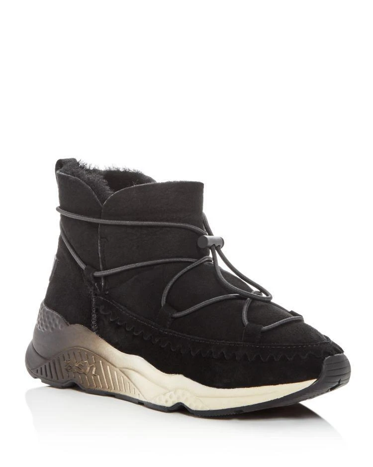 商品Ash|Women's Mitsouko Shearling Wedge Sneaker Booties,价格¥1570,第1张图片