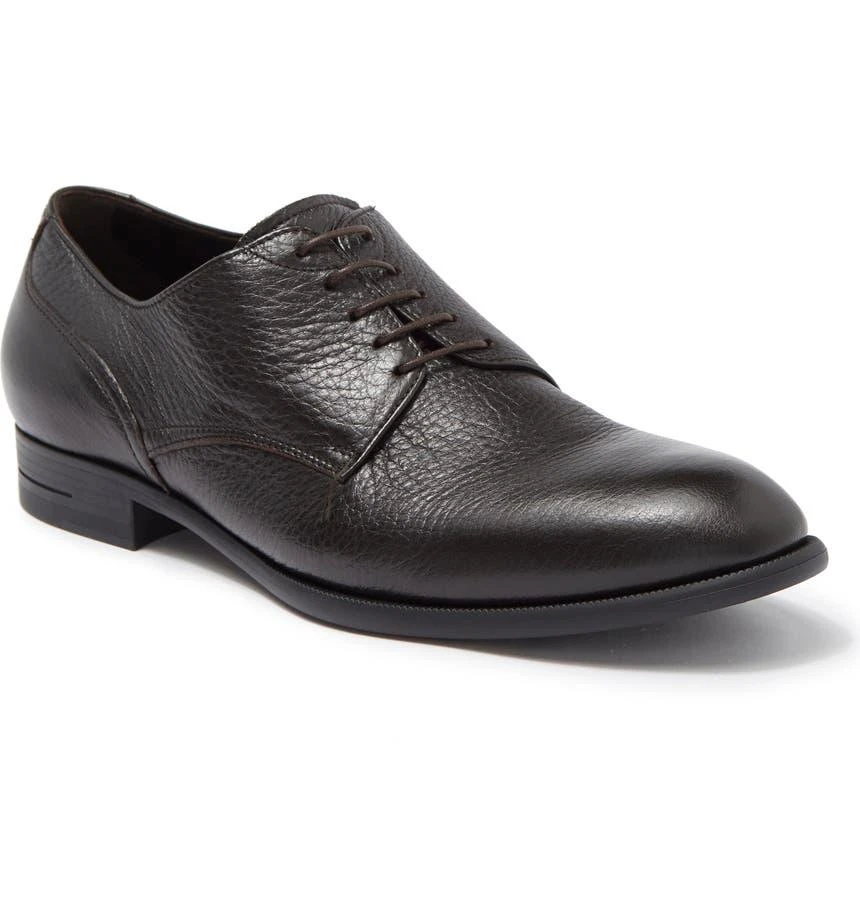 商品Zegna|Ofon Plain Toe Leather Derby,价格¥2276,第1张图片