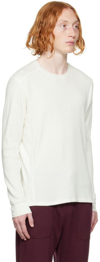 商品Vince|Off-White Thermal Long Sleeve T-Shirt,价格¥536,第4张图片详细描述