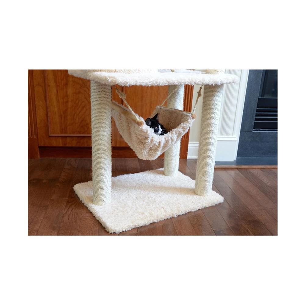 70" Real Wood, Ultra Thick Faux Fur Covered Cat Condo 商品