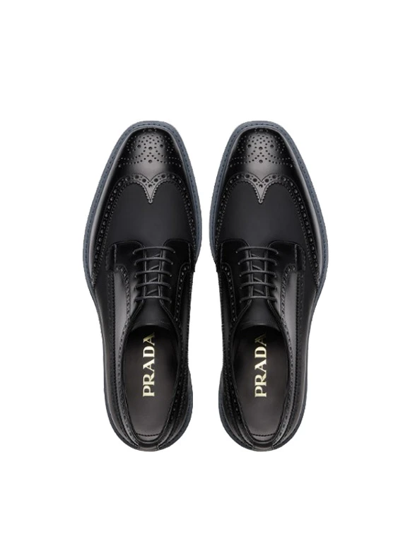 PRADA 男士黑色休闲皮鞋 2EG015-3H6T-F0002 商品
