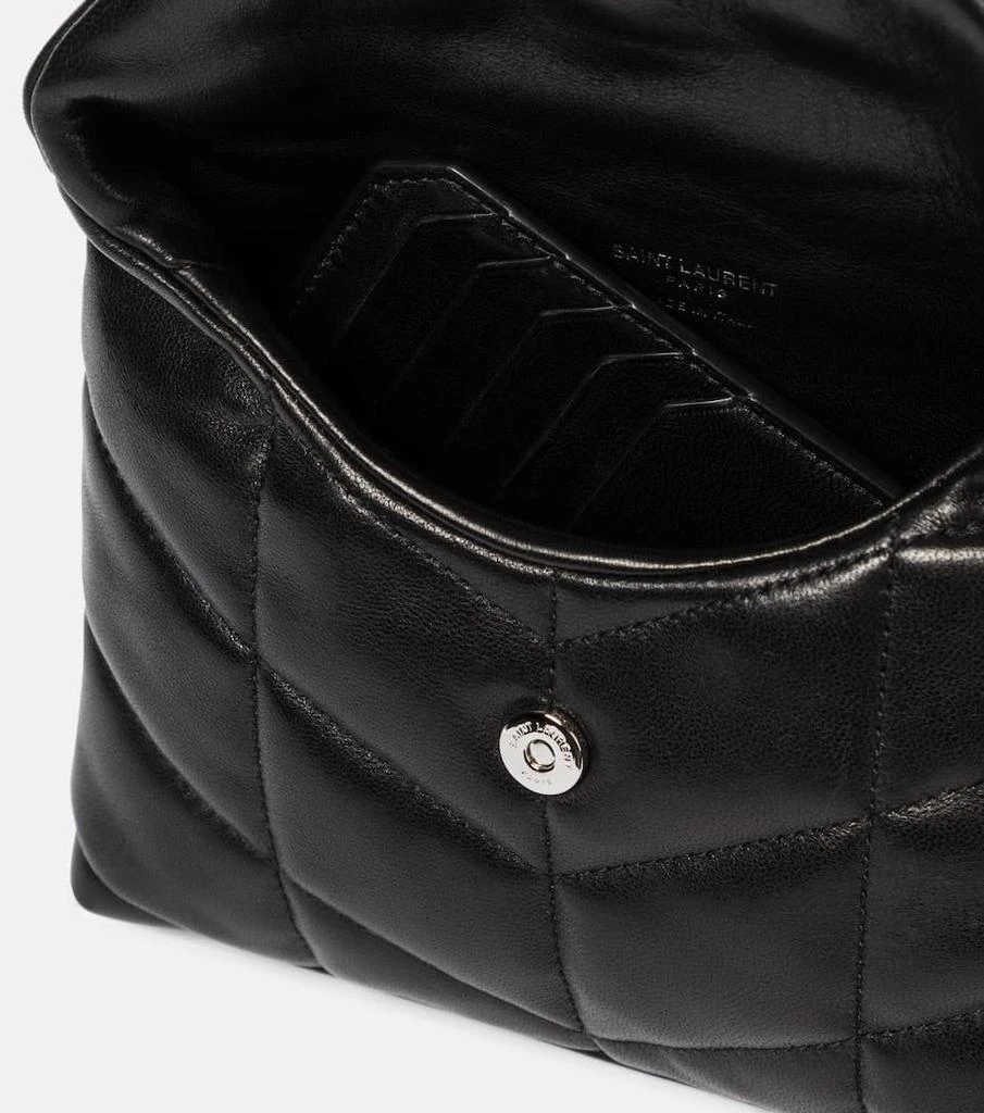Saint Laurent Puffer leather clutch 3