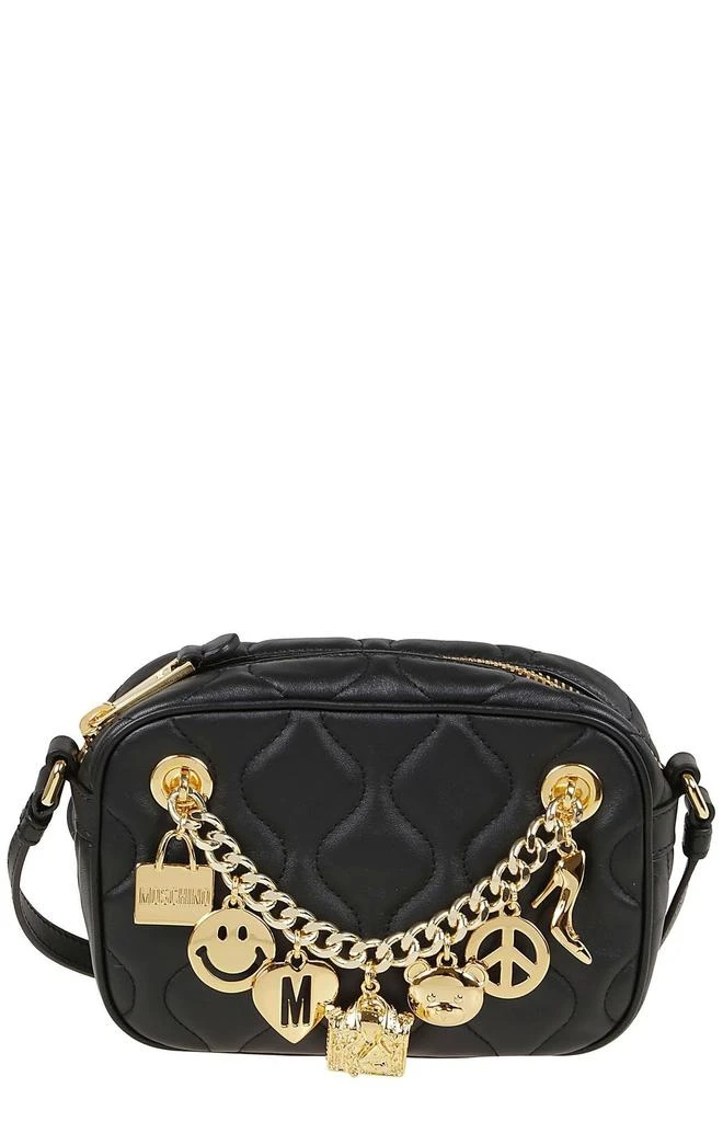 商品Moschino|Moschino Charm Chain-Detailed Shoulder Bag,价格¥3200,第1张图片