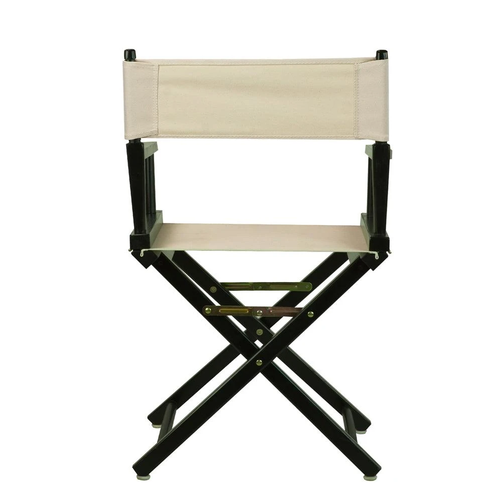 商品Casual Home|18" Director's Chair Black Frame-Natural/Wheat Canvas,价格¥929,第3张图片详细描述