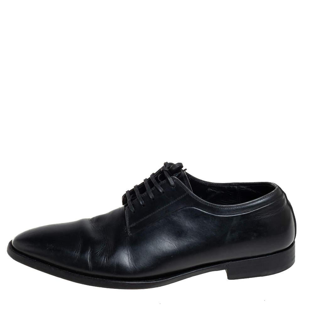 Dior Black Leather Oxfords Size 41商品第2张图片规格展示