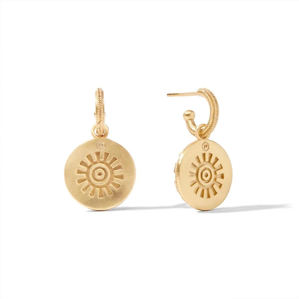 商品Julie Vos|Julie Vos - Women's Aurora Hoop And Charm Earrings,价格¥744,第2张图片详细描述