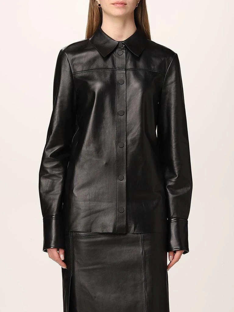 商品Max Mara|Sportmax leather shirt,价格¥3377,第1张图片