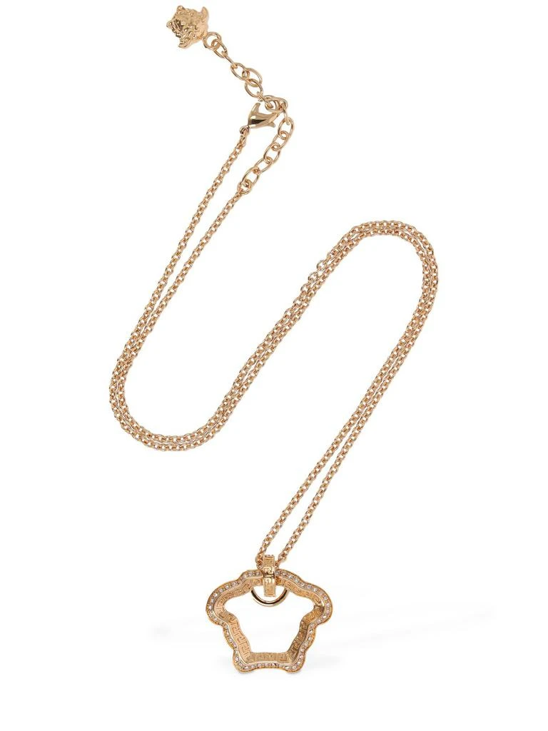 商品Versace|Medusa Shape Crystal Charm Necklace,价格¥1542,第2张图片详细描述