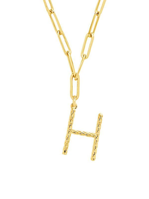 商品Sterling Forever|14K Goldplated Initial Pendant Necklace,价格¥263,第1张图片