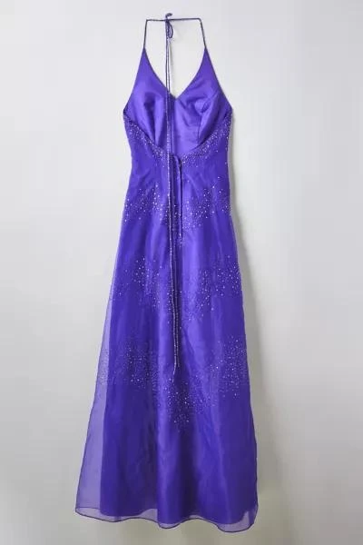 商品Urban Renewal|Vintage Sequin Embellished Halter Prom Dress,价格¥524,第2张图片详细描述