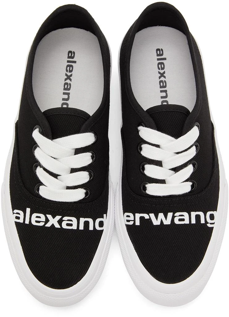 商品Alexander Wang|Black Dropout Logo Sneakers,价格¥1109,第5张图片详细描述