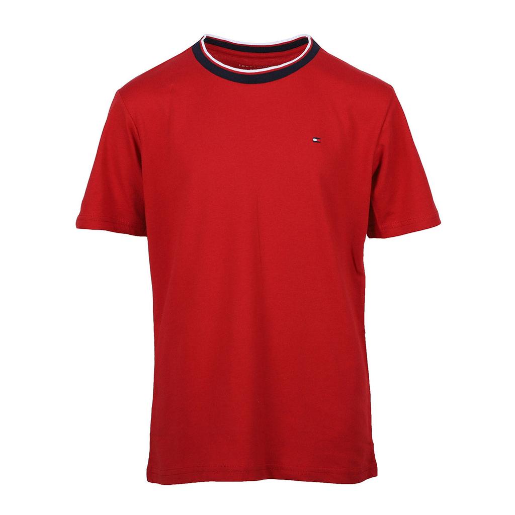Tommy Hilfiger Boy's YD Ringer Short Sleeve T-Shirt商品第4张图片规格展示