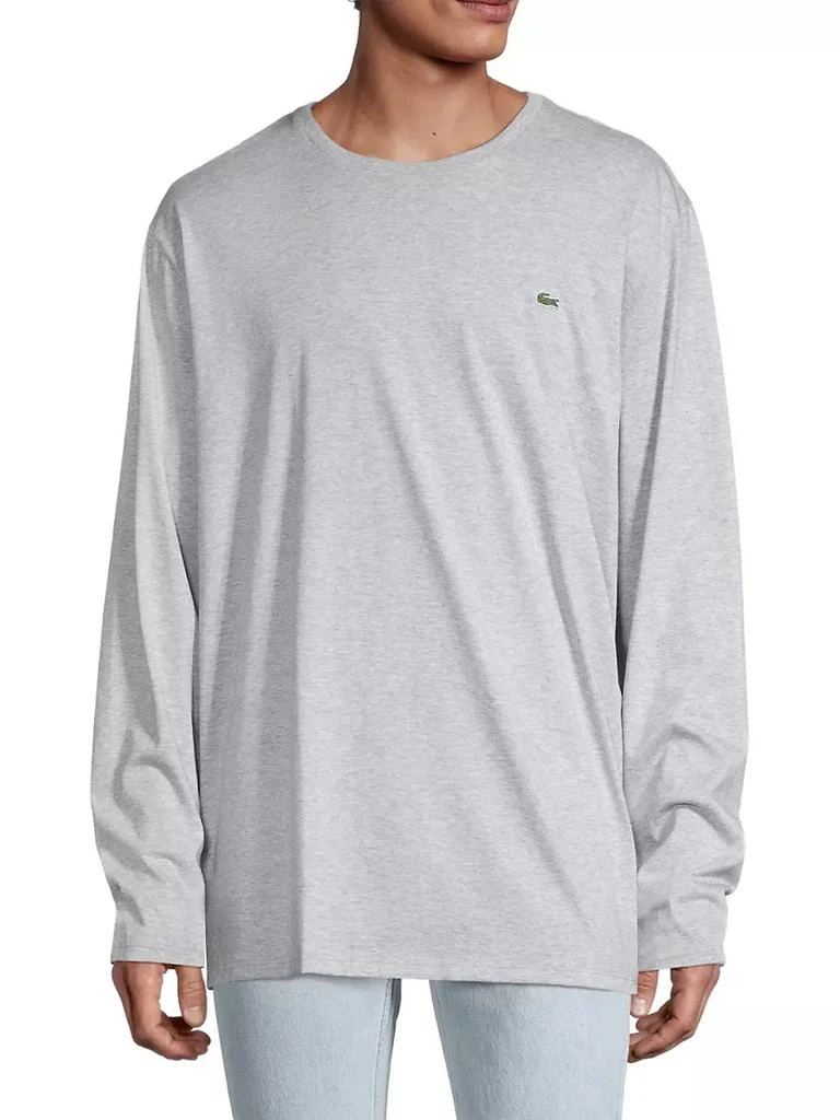 商品Lacoste|Long-Sleeve Cotton T-Shirt,价格¥385,第3张图片详细描述