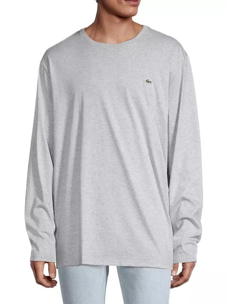 商品Lacoste|Long-Sleeve Cotton T-Shirt,价格¥368,第3张图片详细描述