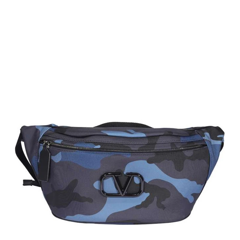 商品[国内直发] Valentino|Valentino 华伦天奴 男士蓝色迷彩腰包 TY2B0827-MPR-GS5,价格¥5325,第1张图片