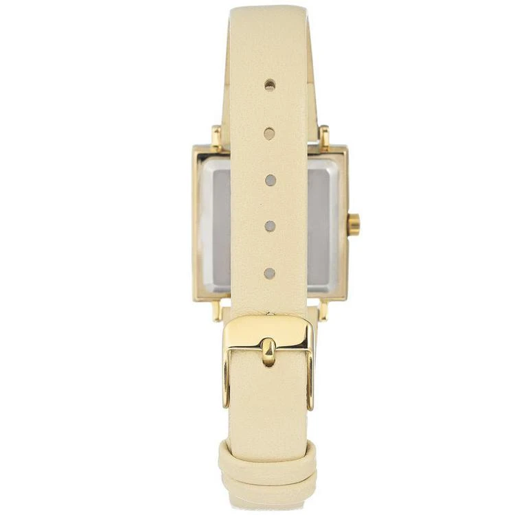 商品Anne Klein|Women's Ivory Leather Strap Watch 26x26mm,价格¥365,第3张图片详细描述