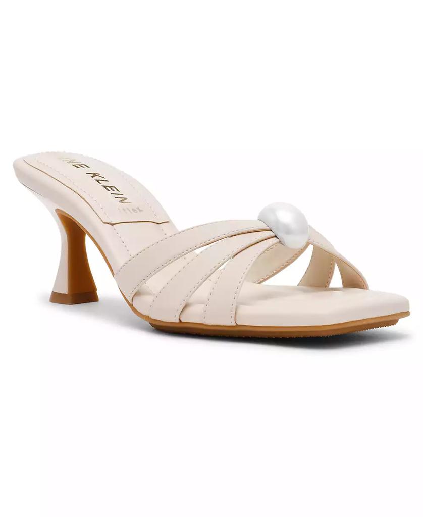Jonelle Damen-Sandalen, cremefarben, eckige Zehenpartie, Kitten Heel, HAWK1527 image 2