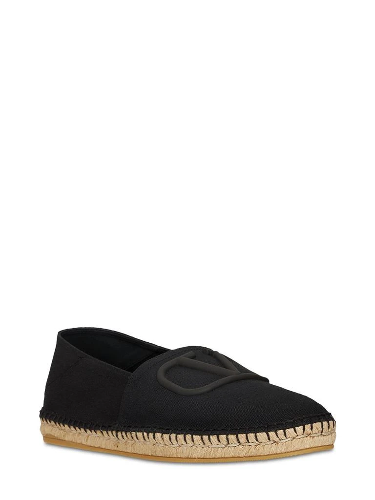 商品Valentino|V Detail Cotton Canvas Espadrilles,价格¥4535,第1张图片详细描述