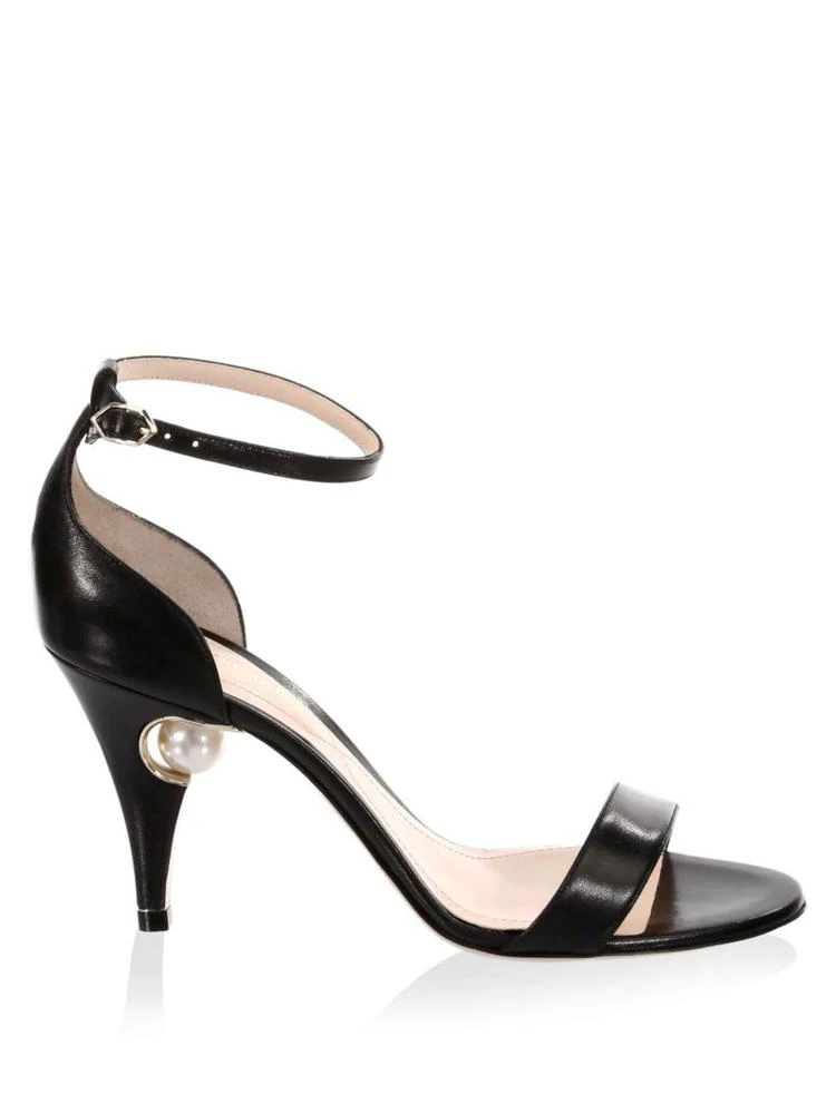 商品Nicholas Kirkwood|Penelope Pearly Leather Ankle-Strap Sandals,价格¥2383,第5张图片详细描述