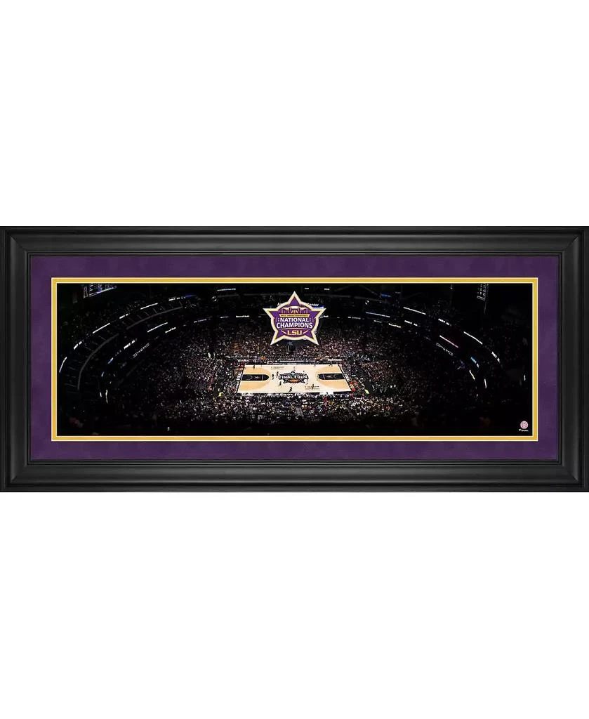 商品Fanatics Authentic|LSU Tigers 2023 NCAA Women's Basketball National Champions Framed 10" x 30" Panoramic Collage,价格¥972,第1张图片