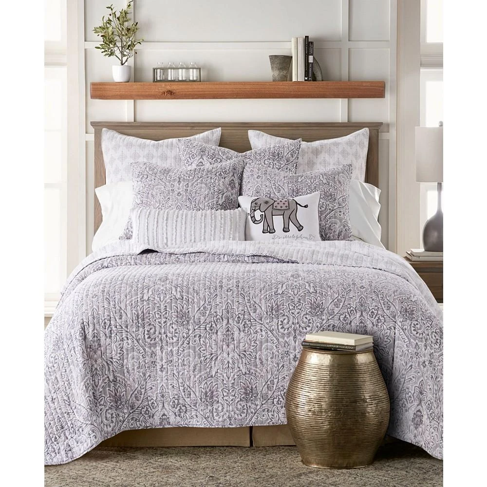 商品Levtex|Rachelle Elephant Embroidered Decorative Pillow, 14" x 18",价格¥596,第3张图片详细描述