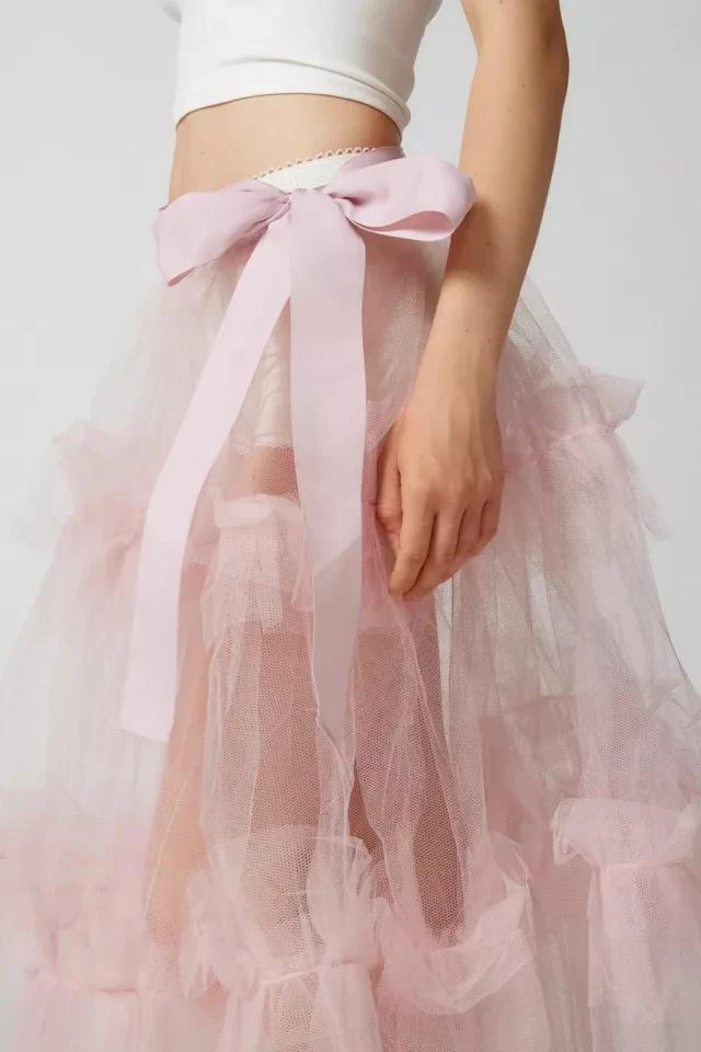 商品Kimchi Blue|Kimchi Blue Anabella Sheer Tutu Maxi Skirt,价格¥150,第5张图片详细描述