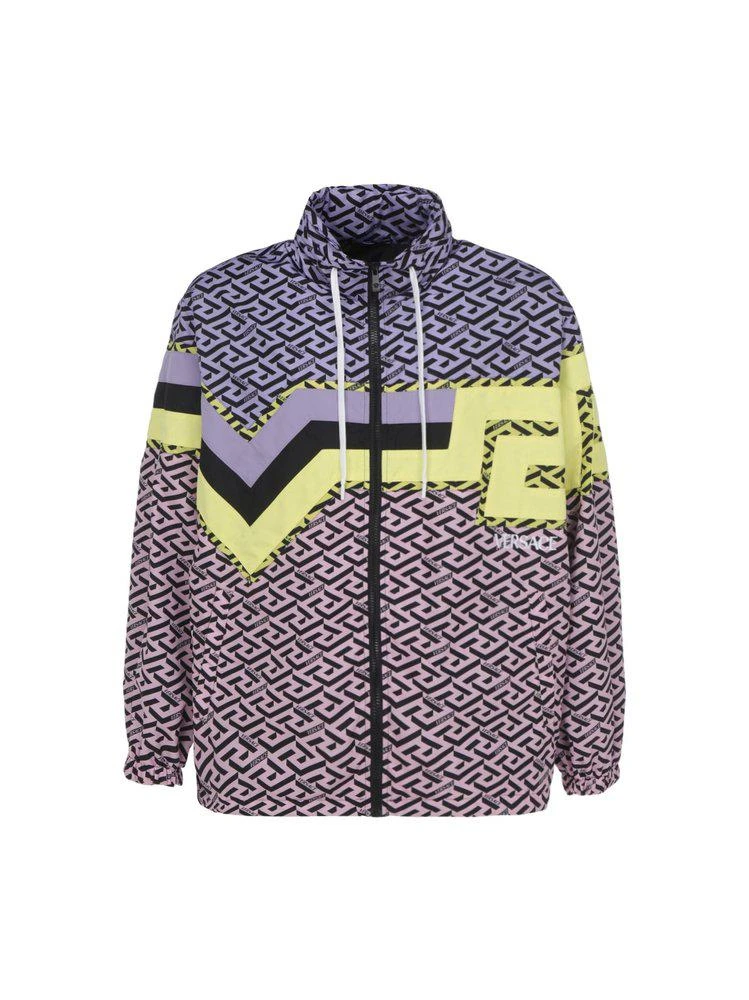 商品Versace|Versace Greca Monogram Zipped Jacket,价格¥6389,第1张图片