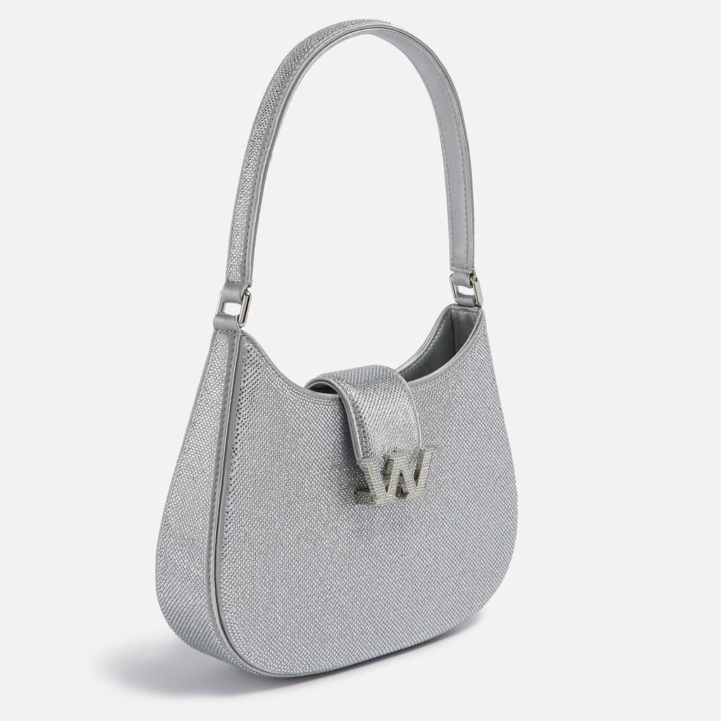 Alexander Wang Small W Legacy Crystal-Embellished Satin Bag商品第4张图片规格展示