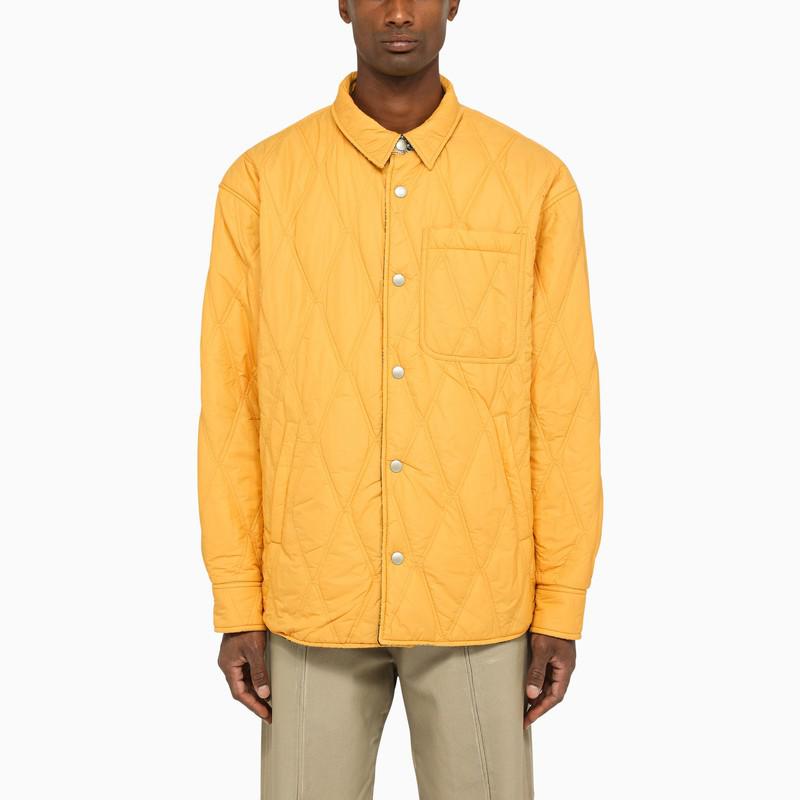 Yellow checked casual shirt商品第5张图片规格展示