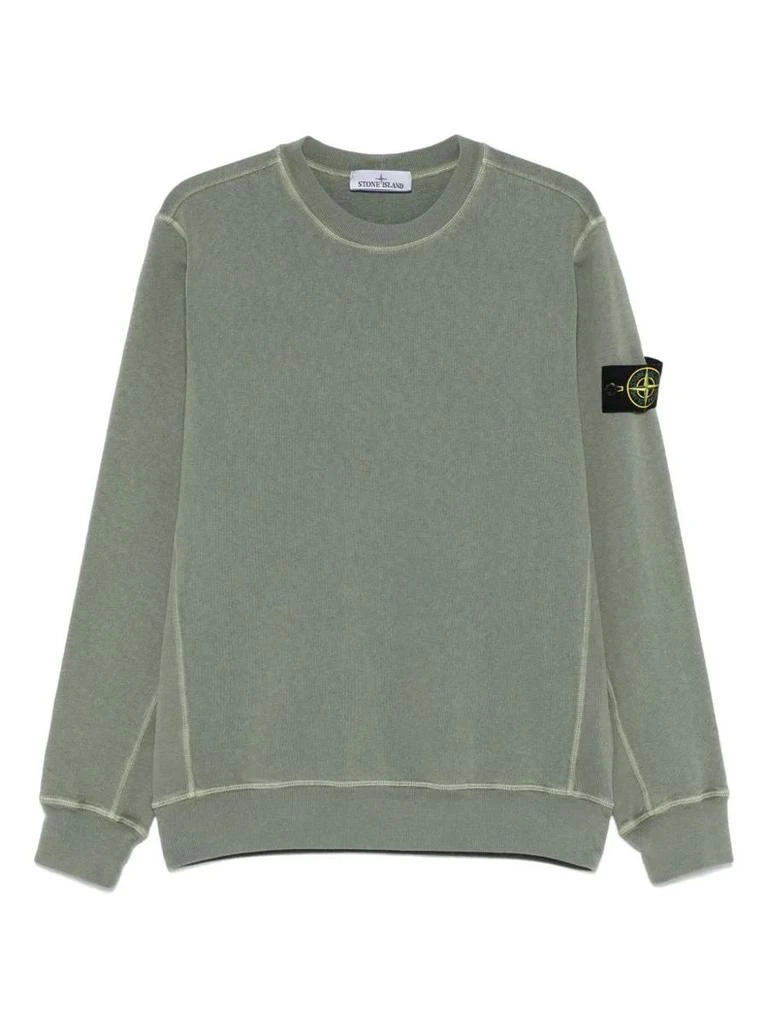 商品Stone Island|Stone Island Crewneck Sweatshirt Malfilé Fleece 'Old' Effect,价格¥2548,第1张图片