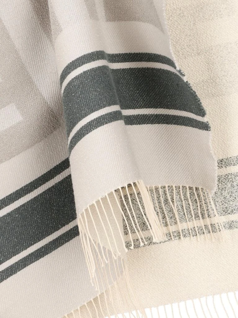 商品Fendi|Fendi Monogrammed Stripe-Patterned Scarf,价格¥1830,第3张图片详细描述