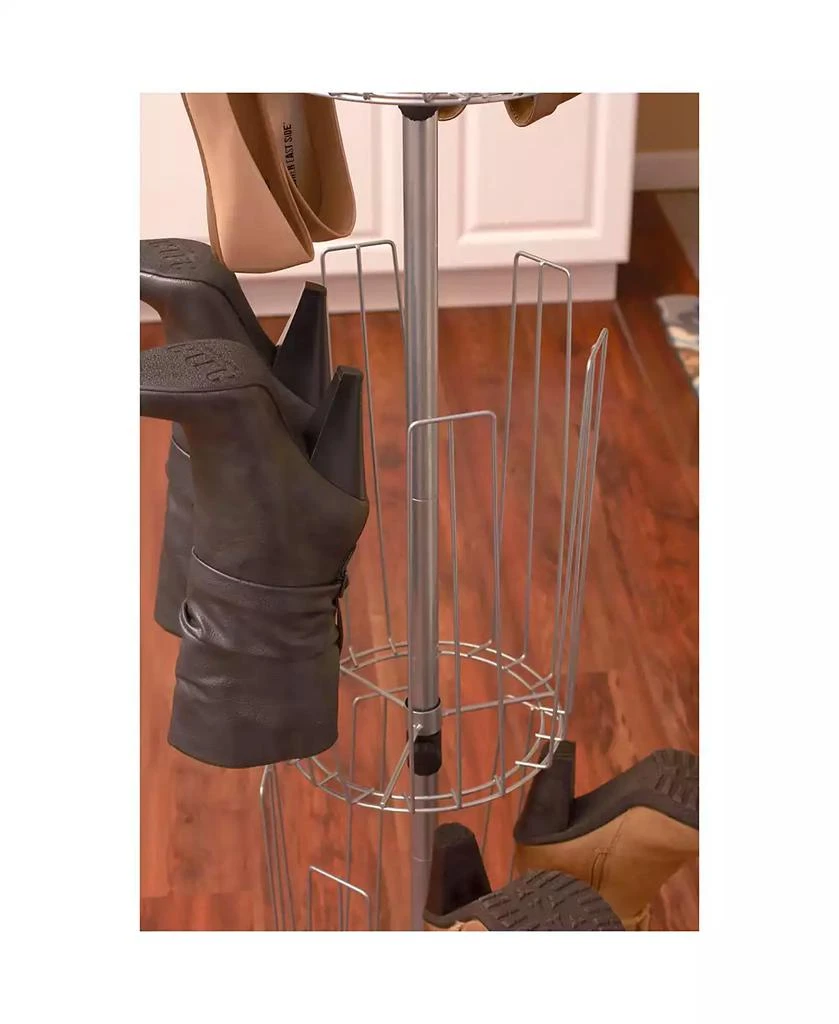 商品Household Essentials|3-Tier Carousel Boot Tree Shoe Rack,价格¥726,第3张图片详细描述
