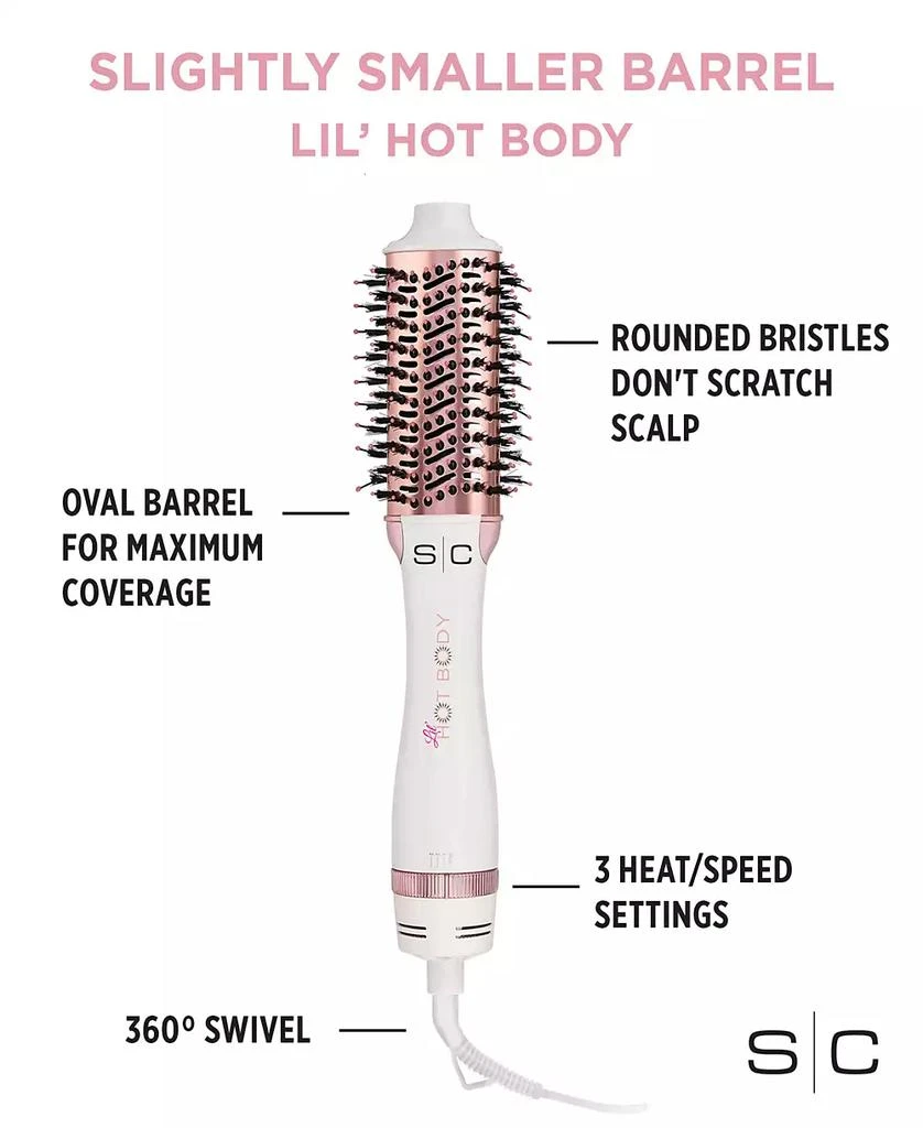 商品StyleCraft Professional|Lil' Hot Body Blowout Brush - White/Rose,价格¥598,第3张图片详细描述