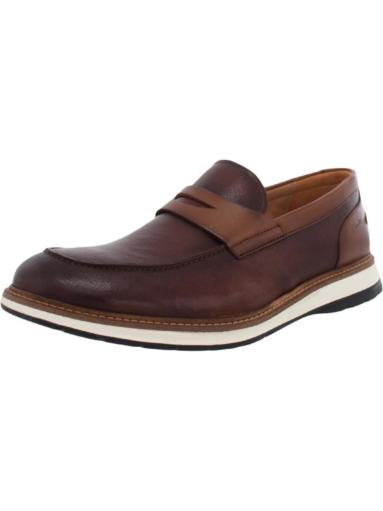 Chantry Penny Mens Leather Slip On Penny Loafers商品第1张图片规格展示