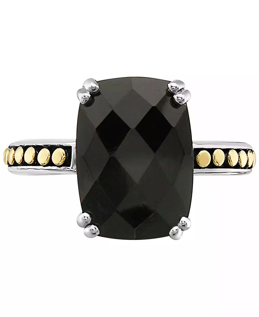 商品Effy|EFFY® Onyx Statement Ring in Sterling Silver & 18k Gold,价格¥3880,第3张图片详细描述