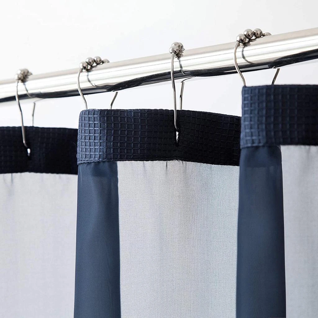 商品Dainty Home|Complete Shower Curtain with Detachable Liner,价格¥303,第4张图片详细描述