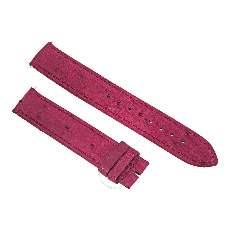 商品Hadley Roma|18 MM Matte Bougainvillea Ostrich Leather Strap,价格¥223,第1张图片