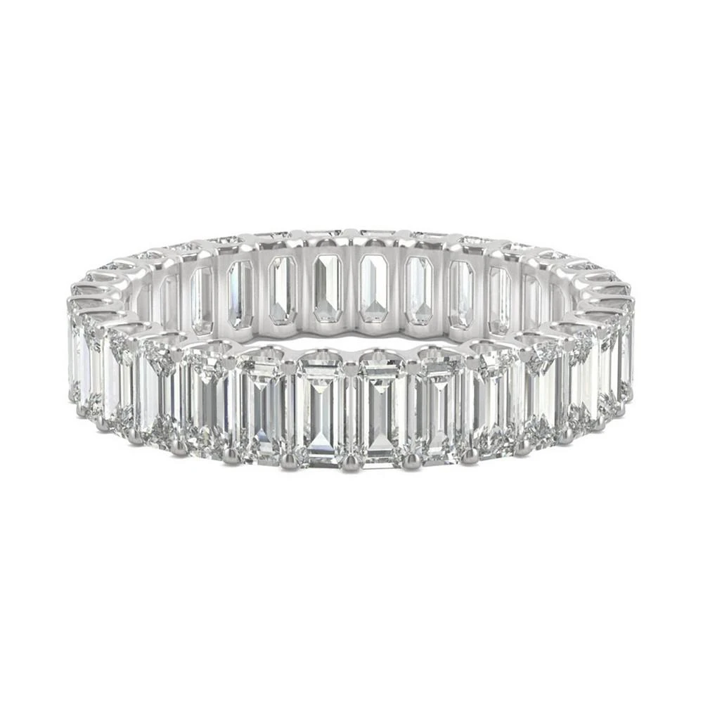 商品Charles & Colvard|Moissanite Baguette Eternity Band (3 ct. t.w. DEW) in 14k White Gold,价格¥9551,第2张图片详细描述