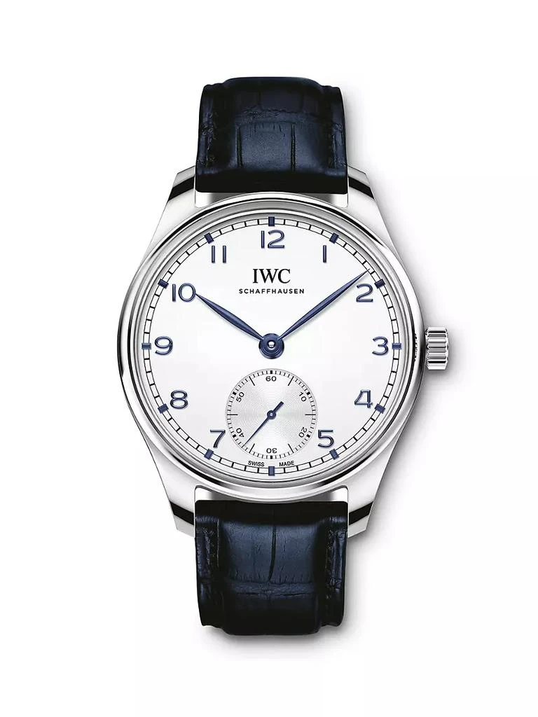 商品IWC Schaffhausen|Portugieser Stainless Steel & Alligator Strap Watch,价格¥55845,第1张图片