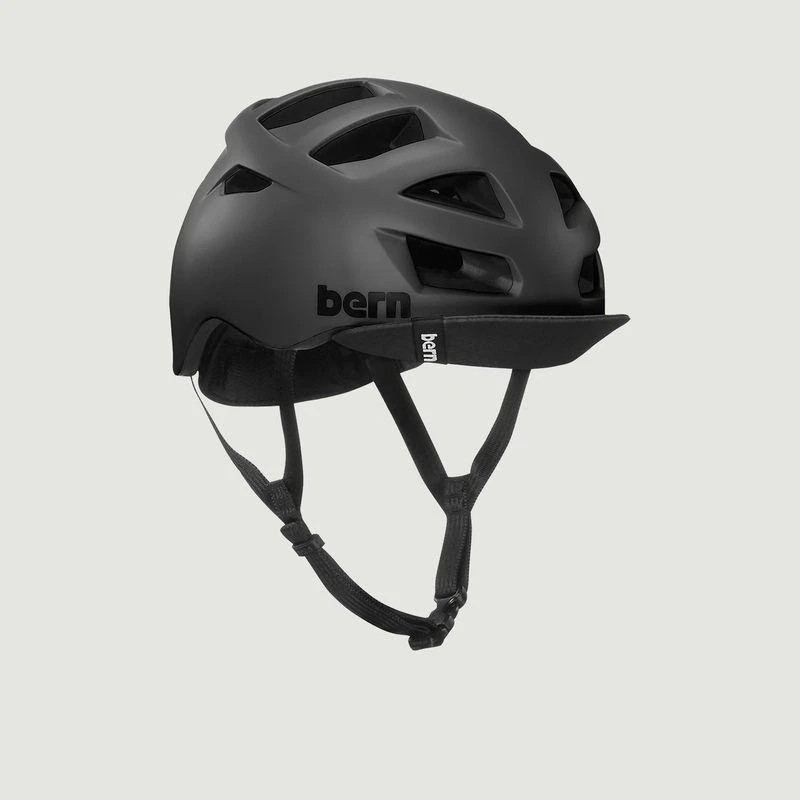 商品Bern|Allston Matte Black Flip Visor Helmet Black BERN,价格¥362,第1张图片