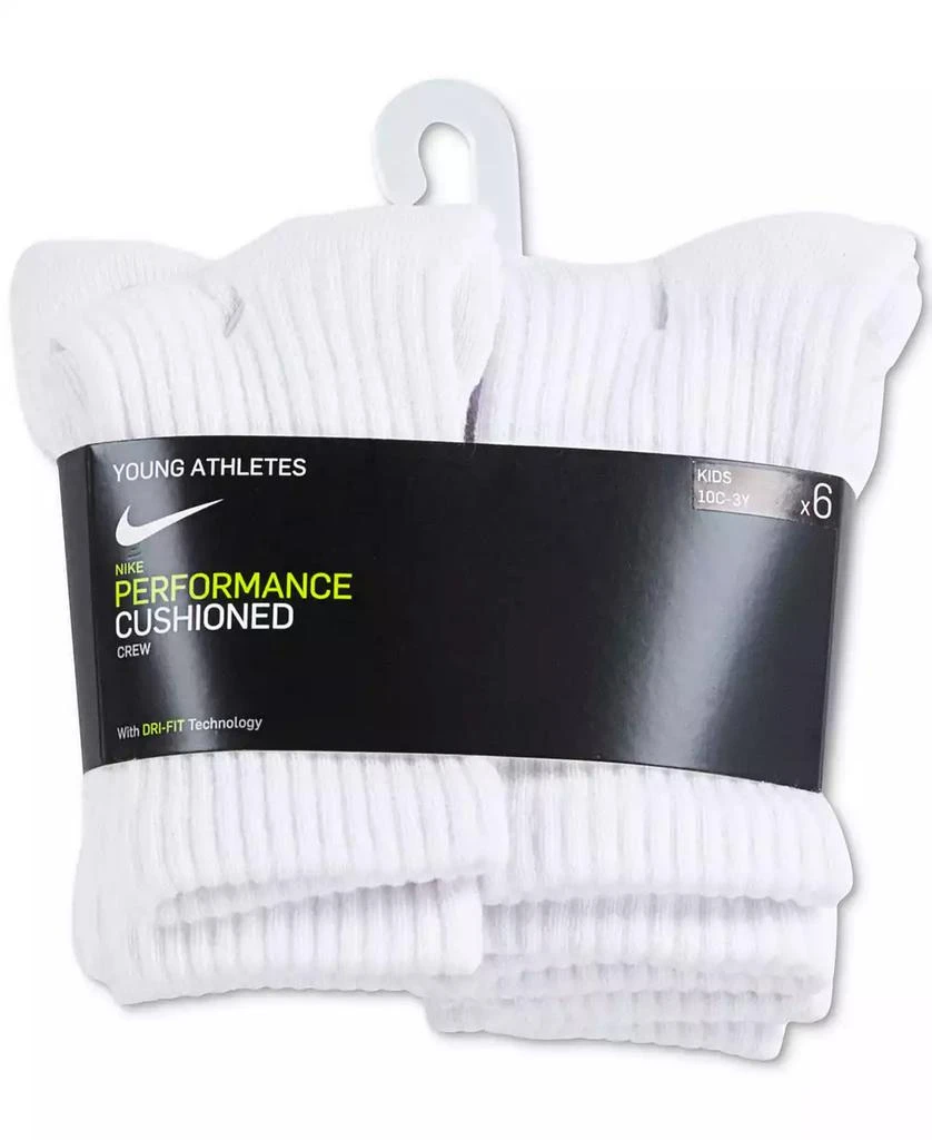 商品NIKE|Little Kids' 6-Pk. Performance Crew Socks,价格¥159,第4张图片详细描述