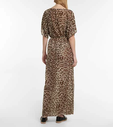 �商品Tory Burch|印花棉质与真丝加长连衣裙,价格¥3112,第3张图片详细描述