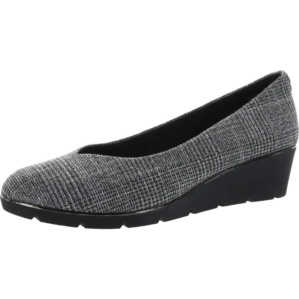 商品Anne Klein|Anne Klein Womens AK Davey Slip On Almond Toe Wedge Heels,价格¥215,第2张图片详细描述