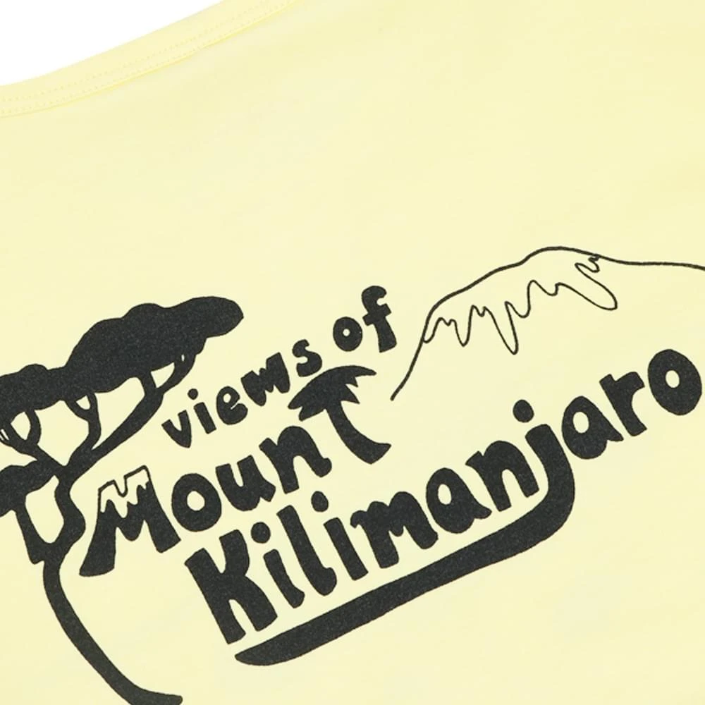 商品Mini Rodini|Yellow Short Sleeve Mount Kilimanjaro T Shirt,价格¥88,第4张图片详细描述