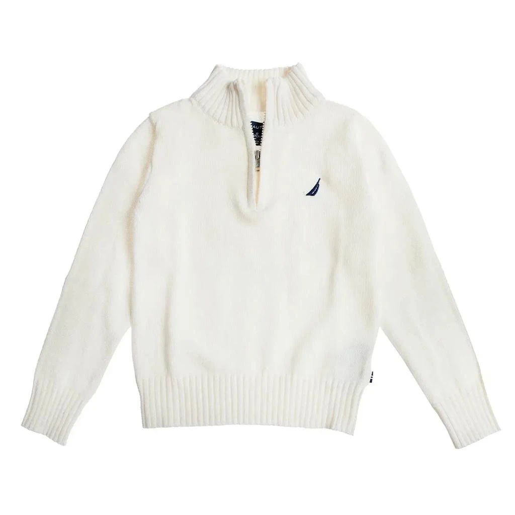 商品Nautica|Nautica Boy's 1/2 Zip Key Solid Sweater,价格¥257,第4张图片详细描述