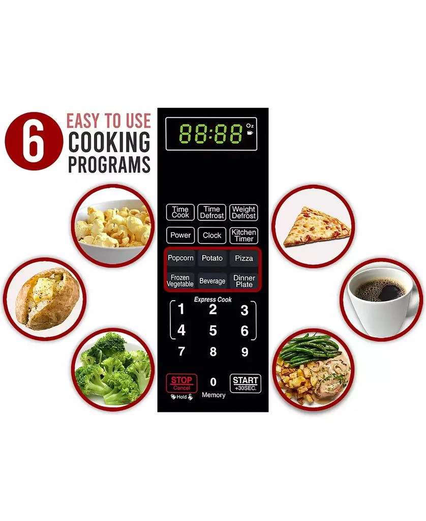 商品Farberware|Classic 1000-Watt Microwave Oven,价格¥1031,第3张图片详细描述