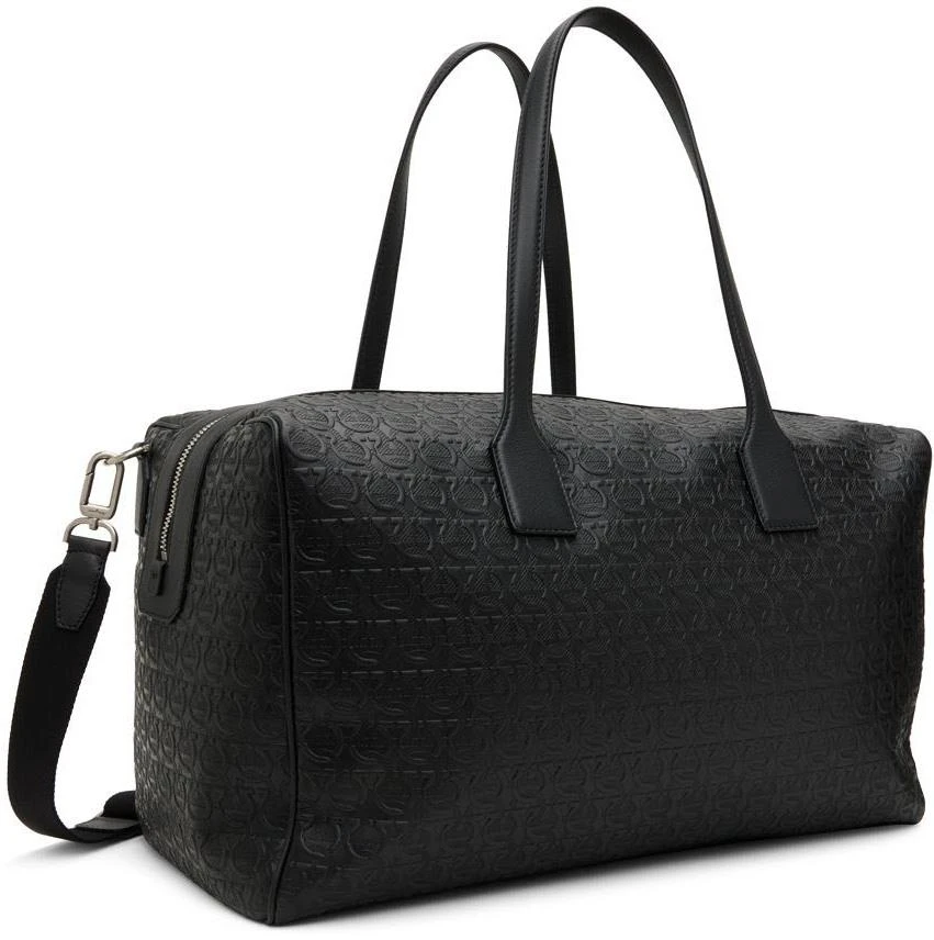 商品Salvatore Ferragamo|Black Gancini Duffle Bag,价格¥11044,第3张图片详细描述